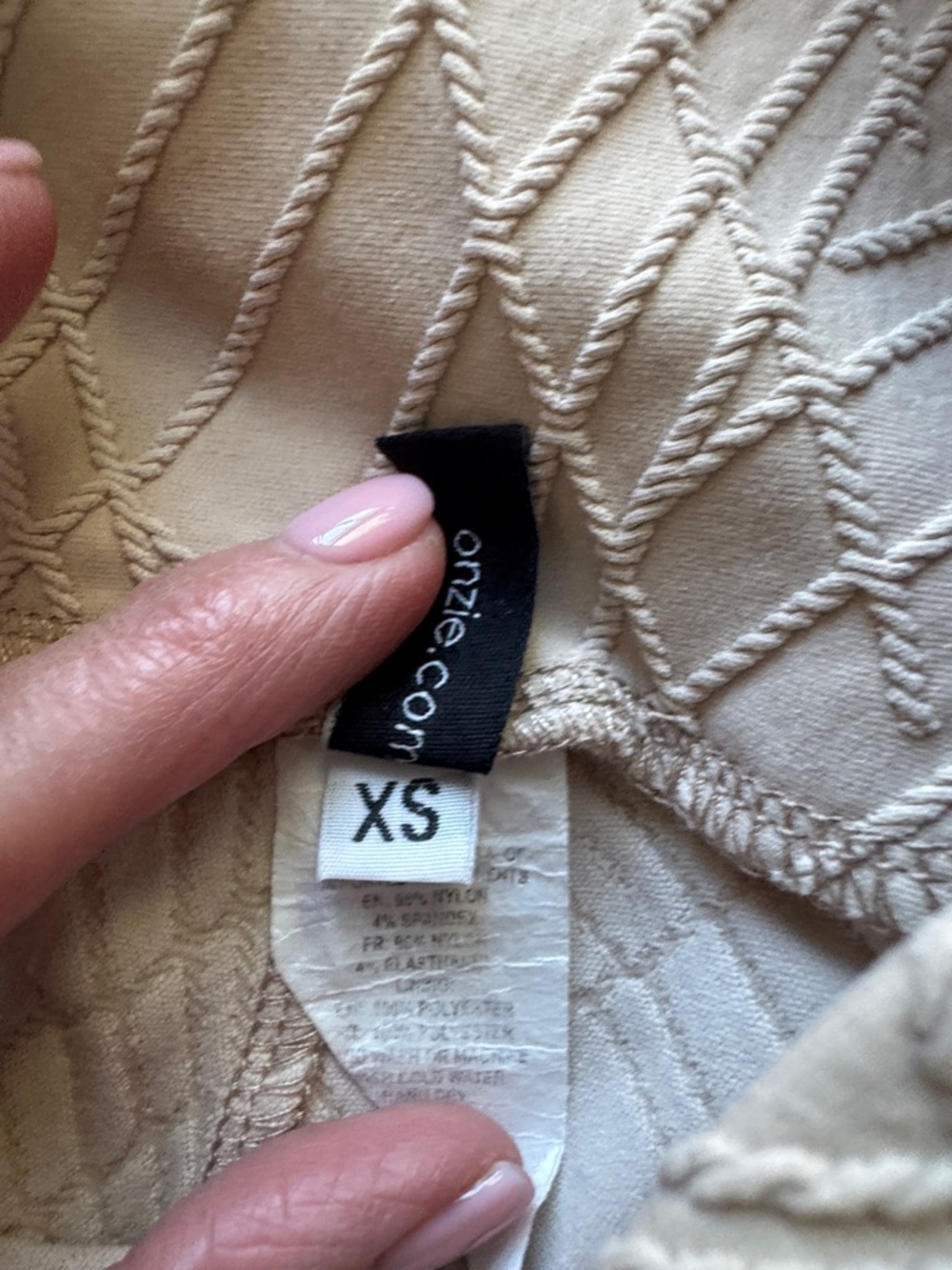 Onzie The Selenite Midi Leggings in Nude Beige - Picture 10 of 11